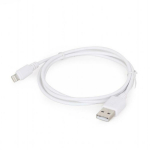 Gembird Lightning USB2 kaabel 2m valge CC-USB2-AMLM-2M-W, 2m, USB 2.0 8-pin isane