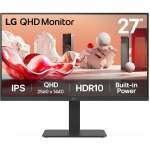 LG LCD monitor 27BA54QB-B, 68,6 cm, 2560 x 1440, HDR10, sRGB 99%, 2 HDMI, 1 DisplayPort, USB keskpunkt 3.2, reguleeritav alus
