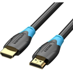 Vention HDMI kaabel 1.5M AACBG, 4K 60Hz, 18 Gbit/s, 3D, HDMI 2.0, Must, Kuldne pistikud