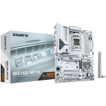 Gigabyte Emaplaat B850 EAGLE WF7 ICE, AMD Socket AM5, DDR5 kuni 8200MT/s, 8+2+2 faasi VRM, 3*M.2, WIFI 7, 2.5GbE LAN