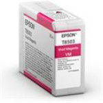 Epson T8503 Kassett C13T85030N, 80ml, Vivid Magenta, originaal, 1 pakend