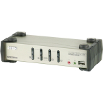 Aten KVM l&uuml;liti CS1734B-AT-G, 4 x KVM / audio / USB, OSD, 1 kohalik kasutaja, 2-port USB 2.0 keskjaam