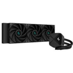 Deepcool Vedelik CPU jahutus LS720S ZERO DARK R-LS720-BKNNMM-G-1, 85.85 cfm, 500-2250 rpm, 3 ventilaatorit, lekkimise tehnoloogia