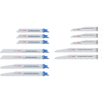 Bosch Saevesaagide komplekt 2607011821, 12 tk, bi-metallist terad, sobiv demonteerimiseks