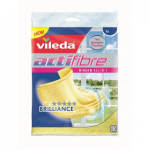Vileda Actifibre lapp 151708;170904, 1 tk, kollane, klaasile, keraamikale, PVA kiht, 3D struktuur