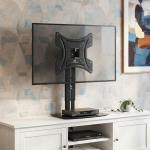 Maclean seinakinnitus televiisorile koos riiuliga MC-451, 15-42", 20kg, VESA 75x75-200x200mm, must, k&otilde;rguse reguleerimine