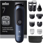 Braun Juuste ja habeme trimmer AIO7540, 120min, 90min laadimine, 5min kiire laadimine, 9 funktsiooni, ProBlade, AquaGrip