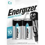Energizer Aku Max Plus C E301324200, Alkaline, C, 2 tk, ilma laadijata