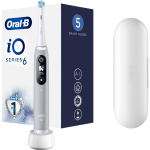 Oral-B iO6s Grey Opal elektriline hambahari, 5 režiimi, 2 otsikut, Bluetooth, OLED-ekraan, r&otilde;huandur, 14 p&auml;eva