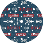 Bosch Expert O780 lihvketas, 150 mm, G240, keraamiline tera, takjapind, perforeeritud