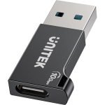 UNITEK USB-A&ndash;USB-C adapter A1049ABK01, 10Gbps, sirge, must, 1tk.