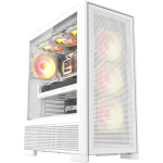DarkFlash AIRNOVA WHT (+3F) arvutikorpus, Big Tower, valge, E-ATX/ATX/M-ATX/ITX, 3x120mm ventilaatorid, 2xUSB 3.0, USB-C Gen2