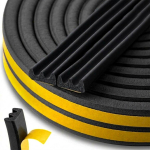 Keltin K02917C isekleepuv tihend akendele ja ustele EPDM t&uuml;&uuml;p E, 9x4mm, 150m, must