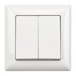 Visage Slēdzis, z/a, 2 taustiņi, balts , 01281100-100103, G&Uuml;NSAN