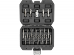 Torx un Hex skrūvju izvilk&scaron;anas komplekts 19 gab., YATO, YT-04584, CrV materiāls, 1/4" un 3/8" izmēri