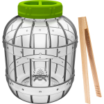 Purunemiskindel purk soolamiseks 5 L BROWIN 602215, BPA-vaba, 18.8x18.8x23.6 cm, puidust tangid