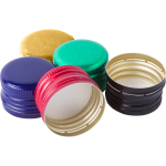 Viinapudelite keeratavad korgid &Oslash;28, v&auml;rvilised, 100 tk. BROWIN 634001, 28/18mm