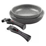 Komplekt 2 Torre panni &Oslash;24cm ja &Oslash;28cm BALLARINI 31011464, eemaldatavad k&auml;epidemed, induktsiooniga &uuml;hilduv