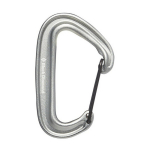 Miniwire karabiin, BLACK DIAMOND, 0793661432128, Materjal: 80% alumiinium (7075), 20% teras, Kaal: 23g, Avamine: 17mm, Kandevus (&harr; telg): 20kN, Kandevus (↕ telg): 7kN, Kandevus (avatud): 7kN