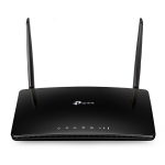 TP-Link Archer MR500 traadita ruuter Dual-Band 4G+ LTE Cat6 AC1200 SIM-kaardiga 867 Mbps 5 GHz 300 Mbps 2.4 GHz 3&times; LAN 1&times; Gigabit WAN Must
