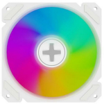 Xilence Korpuse ventilaator XF066 120 mm, 600-1500 RPM, 70 CFM, 4-pin, h&uuml;drod&uuml;naamiline laager, valge, PWM, ARGB