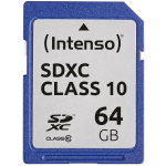 Intenso M&auml;lukaart 3411490 64 GB, SDXC, Lugemise kiirus 25 MB/s, Klass 10, L&ouml;&ouml;gikindel, Temperatuurikindel, R&ouml;ntgenikindel