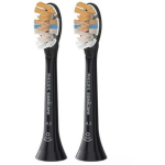 Philips Hambaharjade pead HX9092/88 Pehmed harjased, 2 tk, Must, 62000 vibratsiooni/min, 3 kuu vahetus