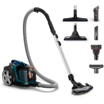 Philips tolmuimeja FC9744/09, 900 W, silindriline, kuivpuhastus, kotita, 2 L, HEPA filter, 75 dB, TriActive+ otsik