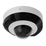 Ajax DomeCam Mini IP kuppelkaamera videovalveks 8MP 4mm IR 15m PoE AI 76024.214.WH1 valge