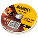 Dewalt L&otilde;ikeketas DT3507-QZ 125 mm, 1 mm, 22,23 mm, Lame, Roostevaba teras, 10 tk.