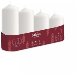 Bolsius K&uuml;&uuml;nlad 37006802 &Oslash;120, 100, 80, 60x48mm, 4 tk, l&otilde;hnatud, vegan taimevaha