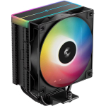 Deepcool protsessori jahuti AG400 BK ARGB R-AG400-BKAMMN-GJD, 75.89 cfm, 31.6 dBA, 1 ventilaator, 4 soojus toru, PWM tugi