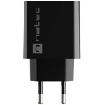 Natec Laadija RIBERA NUC-2062, 20W, 100-240V, 50/60Hz, 3A, 1xUSB-C, 1xUSB-A, kiire laadimine, universaalne