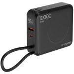 Gembird Power Bank PB10-WPC15-LCD-01, 10000 mAh, 20 W, juhtmevaba laadimine, must