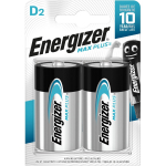 Energizer Aku Max Plus D E301323900, Alkaline, D, 2 tk, ilma laadijata