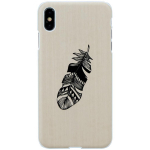 Man&Wood Nutitelefoni kate M7757W, Valge, Indian Back Case, Puit, Tagumine, Kaamera l&otilde;ige, Tolmukindel