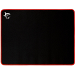 White Shark Hiirepad RED-KNIGHT, 400x300mm, 0.3cm, must ja punane, kumm, pehme, libisemisvastane pind