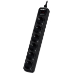 Cyberpower &Uuml;lepinge kaitse B0620SC0-DE, 1.8 m, 6 x toite Type F, 10 A, must, &uuml;lepinge kaitse, &uuml;lekoormuse kaitse