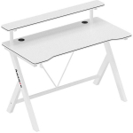 Huzaro Hero 1.9 White m&auml;ngulaud, HZ-HERO 1.9 WHITE, 120x56x73 cm, 75 kg, teras, MDF, kaablite haldus, riiul