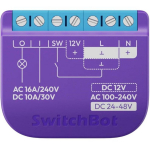 SwitchBot Relay Switch 1 W5502300, 16A, 10A, 100-240V, Wi-Fi + BLE, Matter, nutikas releel&uuml;liti