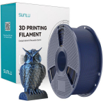 Sunlu PLA+ Silk DC B Blu, 1.23 g/cm&sup3;, 164 &deg;C, 50&plusmn;4 MPa, 78&plusmn;5 MPa, 11&plusmn;3%, 57&plusmn;3 &deg;C, 54 &deg;C, 7&plusmn;2.5 g/10 min, 2600&plusmn;300 MPa, 78&plusmn;5 kJ/m&sup2;