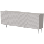Cama Meble LUCCA 4D kummut 490383, 200x80x40cm, 4 ust, 4 riiulit, MDF, lamineeritud puitlaastplaat, matt, cashmere