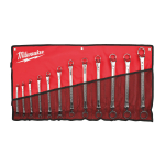 UZGRIEŽŅU ATSLĒGU KOMPLEKTI AR DUBULTIEM GREDZENIEM, DOUBLE RING OFFSET SPANNER 12 PC SET, 4932492738 MILWAUKEE