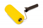 Rullis ar rokt. 18cm &Oslash;75mm, 6mm, porolons, dzeltens, melns kāts 85881810 COLOR EXPERT
