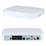 Dahua NVR4108-8P-EI v&otilde;rgu videorecorder 8CH, 8 PoE, 1 HDMI, 1 RJ45, 1 audio sisend, 1 audio v&auml;ljund, 10 W, 53 VDC
