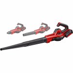 EINHELL Power X-Change cordless leaf blower GE-UB 18/250 Li E, 18 Volt red/black, Li-ion battery 4.0 Ah