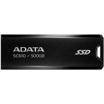Adata V&auml;line SSD SC610-500G-CBK/RD 500GB, USB 3.2 Gen 2, lugemise kiirus 550MB/s, kirjutamise kiirus 500MB/s, must
