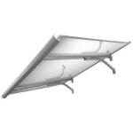 Besk Varikatus 140x90cm 9110133, alumiiniumraam, pol&uuml;karbonaatplaat 3,8mm, vihmaveerenn, alumiiniumkinnitused