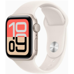 Apple Watch SE 3 GPS + Cellular 40mm Starlight Aluminium Case with Starlight Sport Band - M/L | Apple