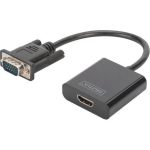 Digitus VGA-HDMI muundur DA-70473, 1920 x 1080p, 1 x HDMI, 1 x D-Sub 15pin, 1 x 3,5 mm minijack, USB toide